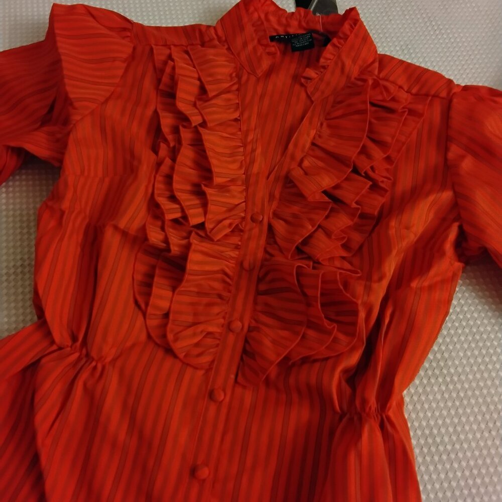 Antilia Femme Redish Orange Elegant Blouse
